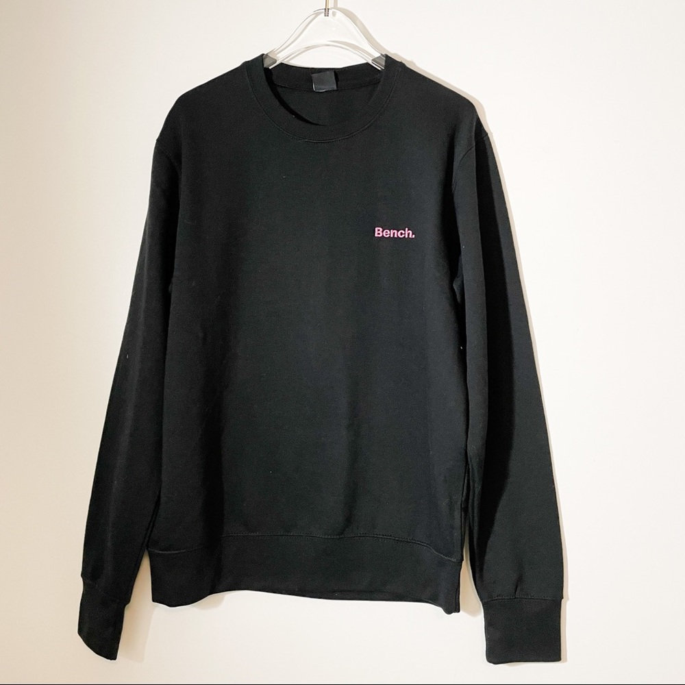 NWT White Bench Sweatshirt size Small Black Pink